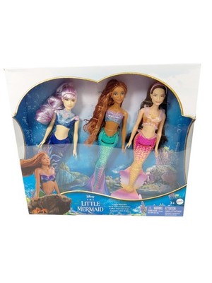 Disney The Little Mermaid Ariel and Sisters Doll Set with 3 Fashion Mermaid New