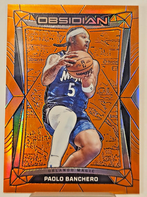 2023-24 Panini Obsidian Paolo Banchero #7 Electric Etch Orange Flood /99 Magic