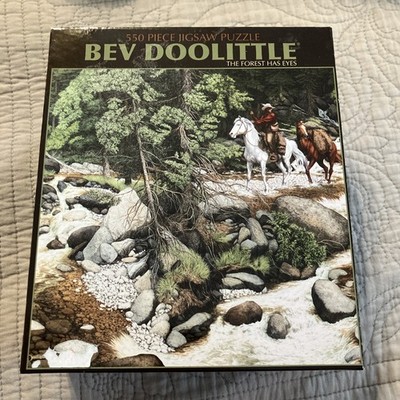 VTG Bev Doolittle Ceaco 2005  Puzzle 550 Piece The Forest Has Eyes Pre-owned