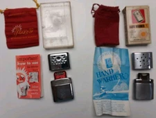 2 Vintage Standard Size Hand Warmers 1 Jon-E & 1 Unmarked From Taiwan W/bags