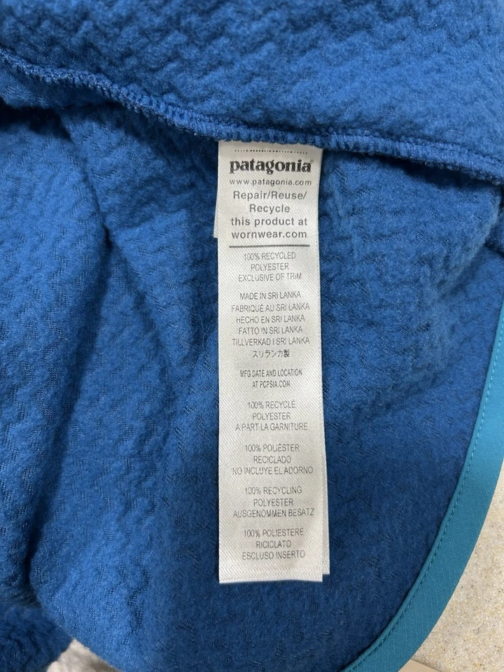Patagonia R1 Air Zip Neck Fleece Jacket Sz L Pullover Lagom Blue Lightweight - Image 4 of 4