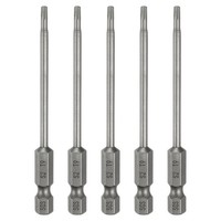 "5X T9 Torx Bit 1/4\" 80Mm S2 Stahl FüR Torx Schrauben"
