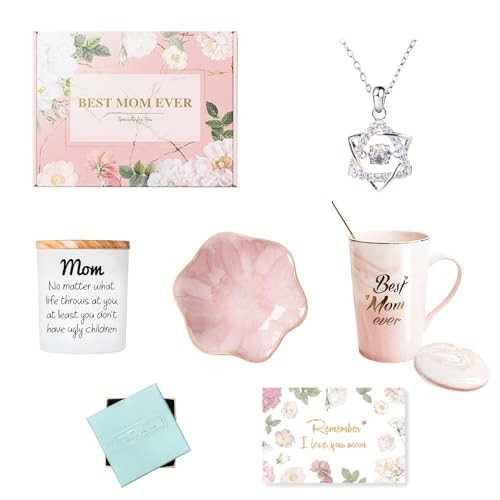 Mothers Day Gifts for Mom, Mother's Day Gifts Basket, Best Mom Ever Mug - Picture 3 of 8