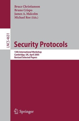 Security Protocols Bruce Christianson
