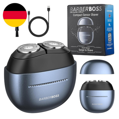 Barberboss Kompakter Herrenrasierer Mit Sensor, Touch-Swipe-Technologie, Dual-Ri