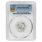 1917 Mercury Dime 10C PCGS MS 64 FB