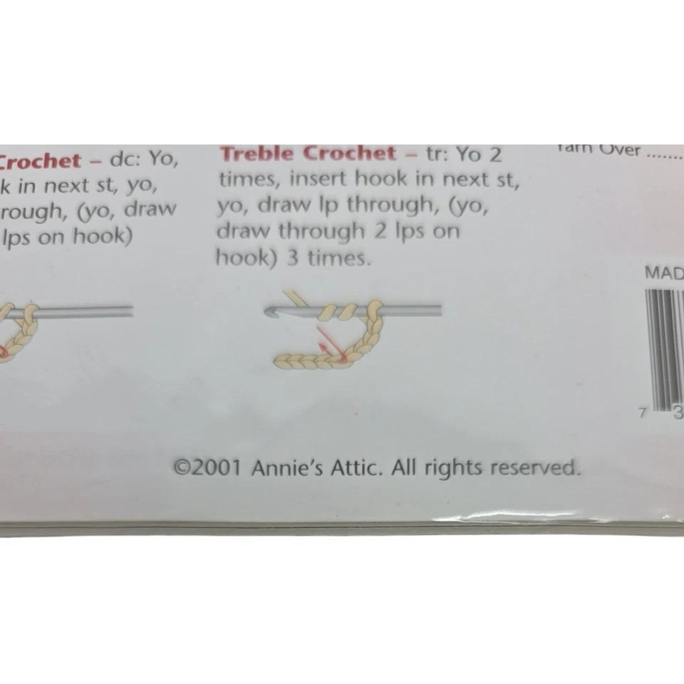 Annie’s Attic Learn How To Cro-Tat the Easy Way Kit w/ Hook Thread Instructions - Image 4 of 4