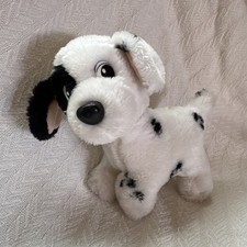 Vintage Mattel 1991 Disney Dalmatian 10  Stuffed Toy plush white black