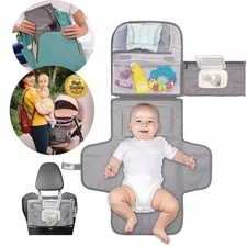 Portable Diaper Changing Pad Foldable Baby TravelMat Waterproof Extended Newborn
