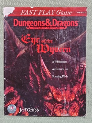 EYE OF THE WYVERN D&D Dungeons Dragons Adventure Module TSR Fast-Play Game
