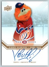 YOUPPI MASCOT 2008-09 UPPER DECK MONTREAL CANADIENS CENTENNIAL HABS INKS   89740