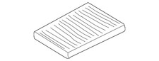 Genuine Volkswagen Cabin Air Filter 1J0-819-644-A