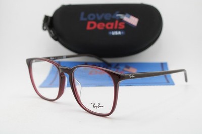 NEW RAY-BAN RB 5387F 8139 VIOLET BROWN AUTHENTIC EYEGLASSES 54-18