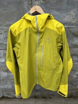 Arc teryx Alpha FL Gore-Tex Active Jacket Yellow Men s Size Medium Hiking Gorp