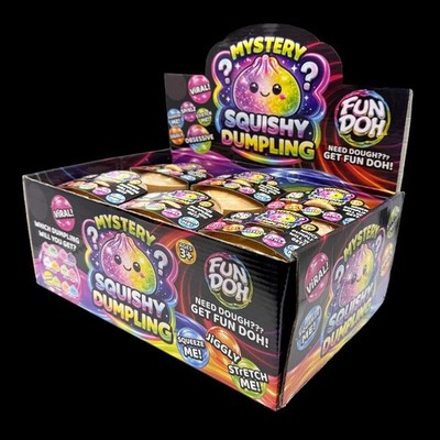 Fun Doh Squeeze Ball Multicolor Glow in the Dark Stretchable Metallic Jiggly Toy