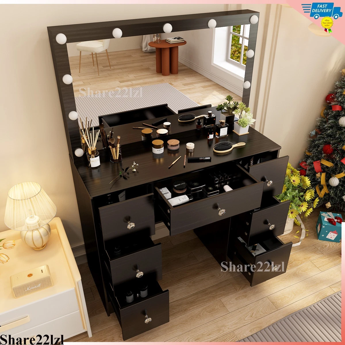 Black Contemporary Vanities & Makeup Tables for sale | eBay