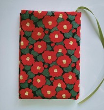 Camellia Cotton Book Cover, Fabric Protector, Used