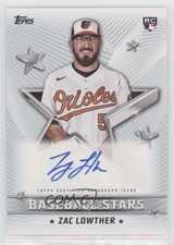 2022 Topps Series 1 Baseball Stars Auto Zac Lowther #BSA-ZL Auto 0o2b