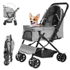Lightweight Dog Stroller Reversible Handle Medium Small Dogs
