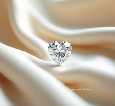 1 Ct White Heart Diamond Natural Round Cut VVS1 D Grade Gemstone 1 free gift
