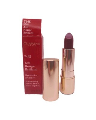 Clarins Joli Rouge Brillant Perfect Shine Sheer Lipstick 744s PLUM