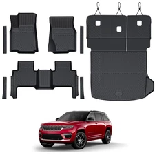 Floor Mats Set for 2022-2025 Jeep Grand Cherokee Accessories, Full Coverage A...