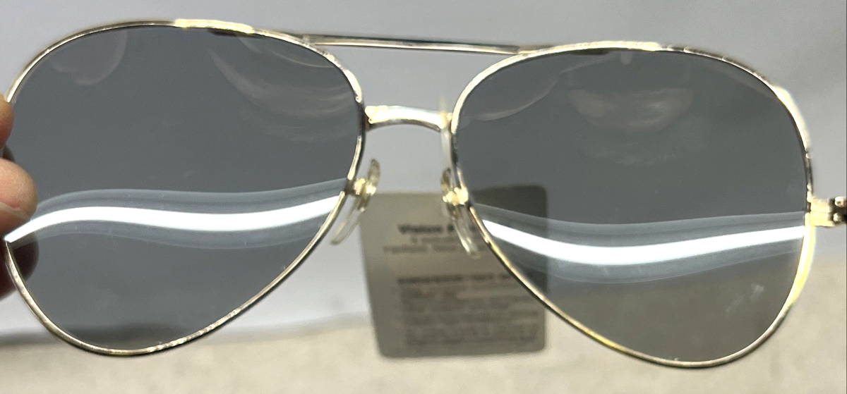 Vintage Sun Sensor Sunglasses Men's NOS with Orig.Tags Gold Color