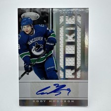 2011-12 Panini Certified Cody Hodgson RC Auto 382/499 Vancouver Canucks #209