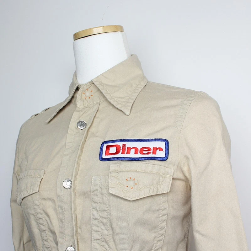 Camicia da lavoro Dsquared2 cotone kaki 44 117867811