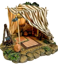 Fontanini King's Gold Tent For 5" Heirloom Nativity Village 1996 Box & Light
