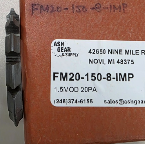 Involute Gear Cutter 1.5 Module 20°PA #8 | eBay