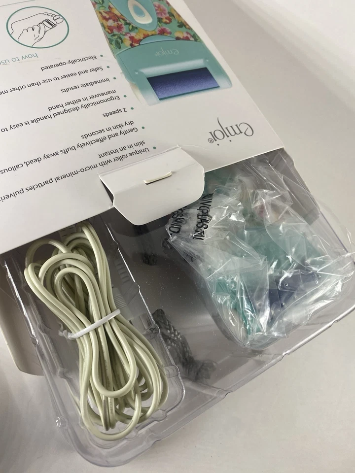 Emjoi Micro-Pedi Tornado Электрическое Мощное Средство для Удаления Черствой Сухой Кожи Ног Цветочный НОВЫЙ - Изображение 4 из 4