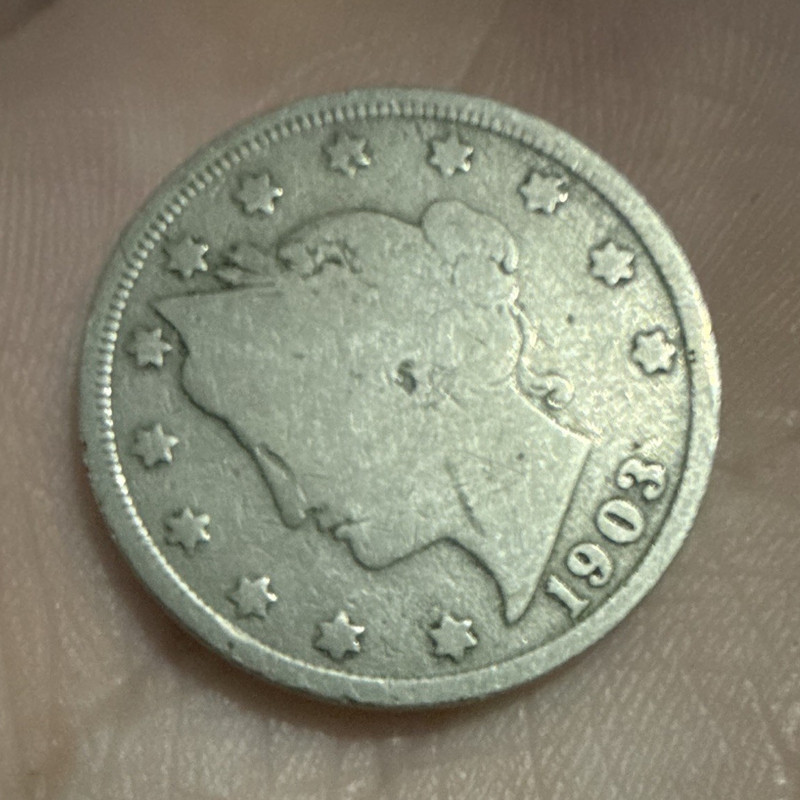 1903 Liberty Head V Nickel 5C "With Cents" Business Strike Philadelphia KM#112