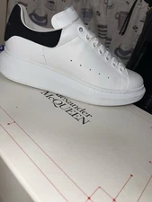 ALEXANDER MCQUEEN Elgard Oversized Leather Lace-up Women's Sneakers, Size 38