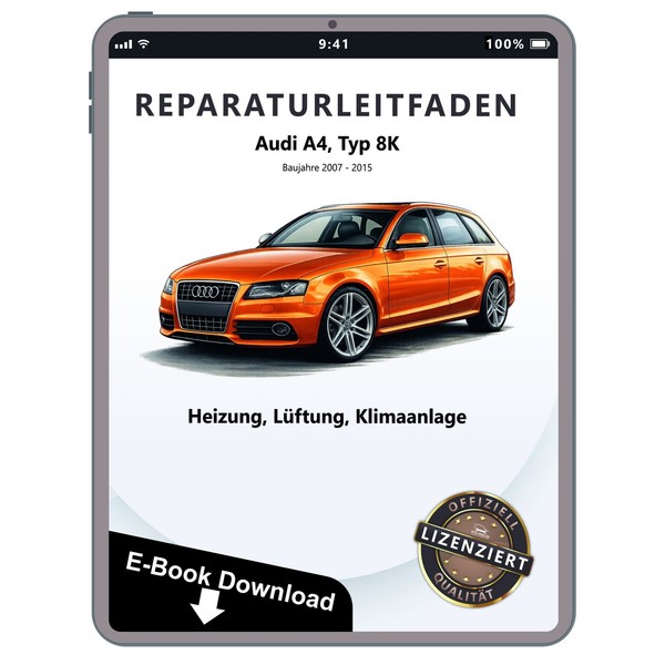 Audi A4 Typ 8K 2007-2015 Heizung BelüFtung Klimaanlage Reparaturanleitung PDF-image