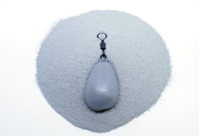 Bleibeschichtung Pulver GLATT MATT grau Jigkopf Kunststoff HLS Tackle