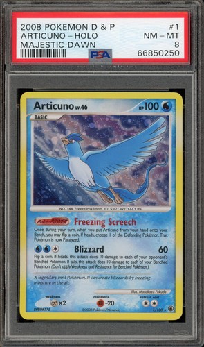 Articuno graded PSA 8 for sale on eBay