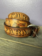 FARMALL Tractor Top Grain Cowhide LEATHER BELT  Standard Buckle