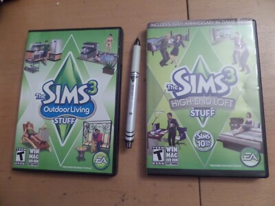 The Sims 3: Outdoor Living Stuff & Outdoor Living Expansion Packs + Boxes PCMAC