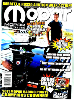 May '12 Mopar Collectors Guide 1st '67 Hemi GTX Convertible Rapid Transit Duster