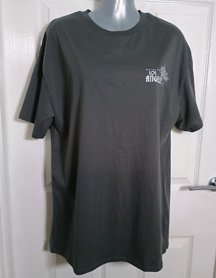 Stradivarius Los Angeles T-Shirt taupe Gr. Small Baumwolle Neu mit Etikett 17,99£