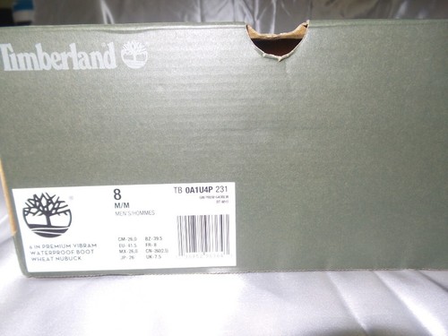 Timberland X Barneys Ltd. Edition 6 Inch Premium Boot US 8 M Wheat Nubuck NEW! - Picture 11 of 11