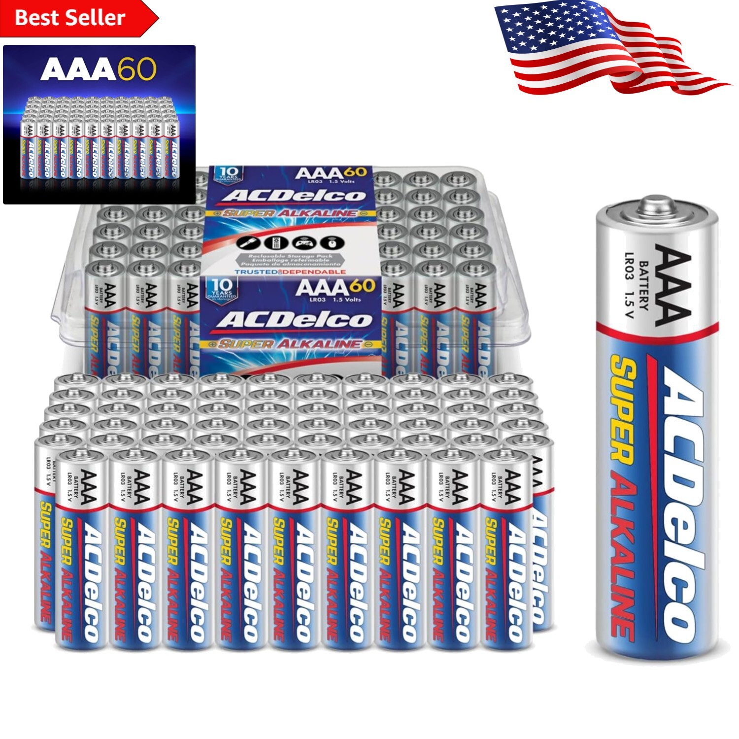Super Alkaline AAA Batteries for High-Drain Devices - Long-Lasting Power-image