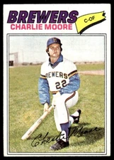1977 Topps Charlie Moore Milwaukee Brewers #382