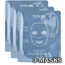 111SKIN Sub-Zero De-Puffing Energy Mask | 3 MASKS | Expired 07/2023