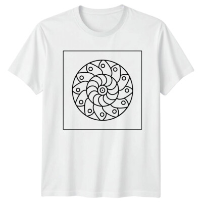 Abstract Swirl Art Herren T-Shirt Damen Tee Grafik Unisex Oberteil