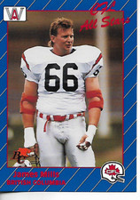 1991 All World Canadian Football CFL James Mills Card #82