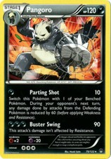 POKEMON CARD PANGORO 75/122 NO 675 DAUNTING POKEMON CCG TCG