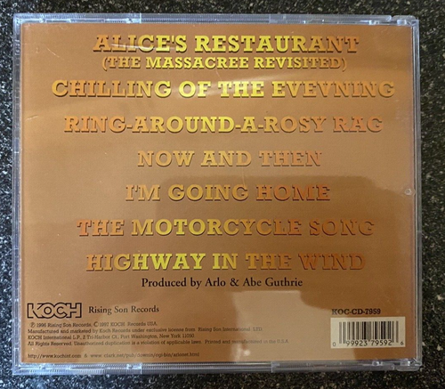 Alice's Restaurant: The Massacree Revisited by Arlo Guthrie (CD, Jun ...