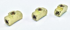 Brake Line Tee 316 Tube All Ports 38-24 Inverted Flare Pack Of 3 Brass